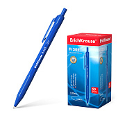 Ручка шариковая автоматическая ERICH KRAUSE "R-305", игольчатый узел 0,7 мм, линия 0,35 мм, синяя, 39055